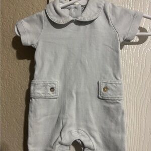 Lila and Hayes Baby Romper with Collar